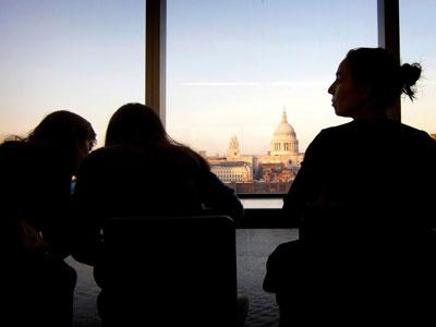London St Pauls from Tate Modern Cafe