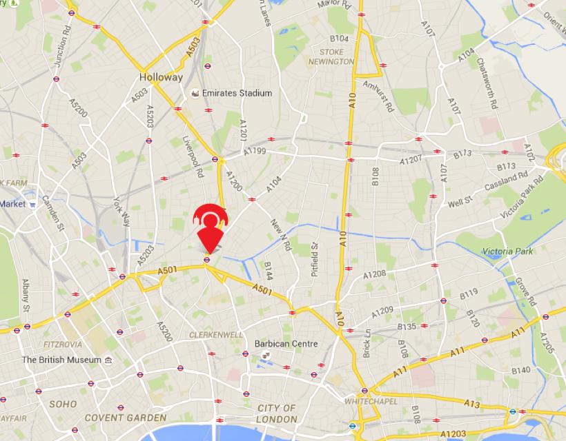 Islington London Map