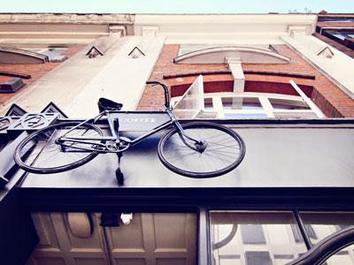 London Soho TAP coffee bicycle